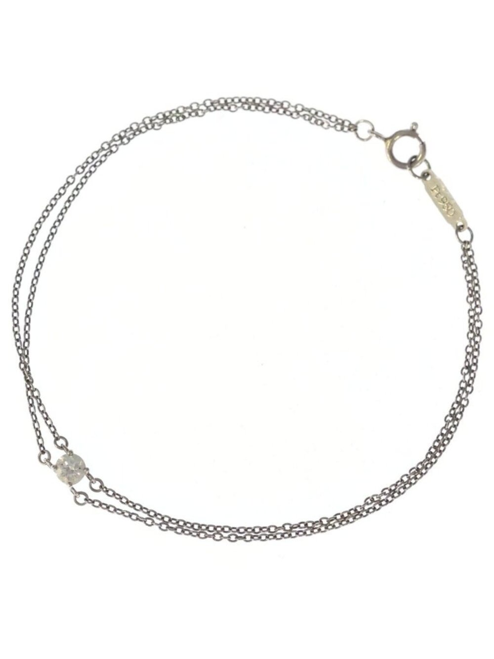 Tiffany & Co Solitaire Ipd Diamond Chain Bracelet Platinum